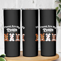 Baseball Basketball Football Easter Skinny Tumbler Cute Bunny Game Day Sports These Are My Peeps - Wonder Print Shop