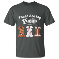Baseball Basketball Football Easter T Shirt Cute Bunny Game Day Sports These Are My Peeps - Wonder Print Shop