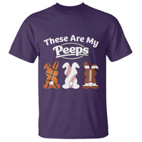 Baseball Basketball Football Easter T Shirt Cute Bunny Game Day Sports These Are My Peeps - Wonder Print Shop