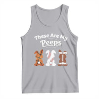 Baseball Basketball Football Easter Tank Top Cute Bunny Game Day Sports These Are My Peeps - Wonder Print Shop