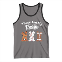Baseball Basketball Football Easter Tank Top Cute Bunny Game Day Sports These Are My Peeps - Wonder Print Shop