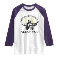Retro Jesus Meme Raglan Shirt Disappointments All Of You