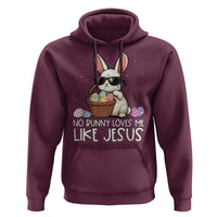 Easter Christian Hoodie No Bunny Loves Me Like Jesus