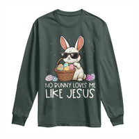 Easter Christian Long Sleeve Shirt No Bunny Loves Me Like Jesus