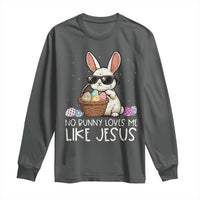 Easter Christian Long Sleeve Shirt No Bunny Loves Me Like Jesus