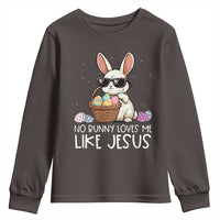 Easter Christian Youth Sweatshirt No Bunny Loves Me Like Jesus