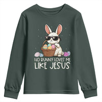 Easter Christian Youth Sweatshirt No Bunny Loves Me Like Jesus