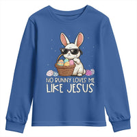 Easter Christian Youth Sweatshirt No Bunny Loves Me Like Jesus
