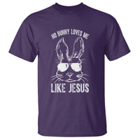 Funny Christian Easter T Shirt No Bunny Loves Me Like Jesus Retro Bunny - Wonder Print Shop