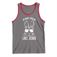 Funny Christian Easter Tank Top No Bunny Loves Me Like Jesus Retro Bunny - Wonder Print Shop