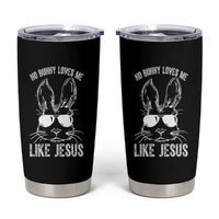 Funny Christian Easter Tumbler Cup No Bunny Loves Me Like Jesus Retro Bunny - Wonder Print Shop