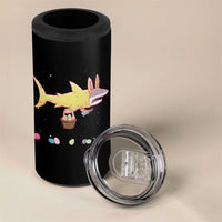 Funny Shark Easter 4 in 1 Can Cooler Tumbler Cute Bunny Ears Eggs Hunting Teens Boys Kids - Wonder Print Shop