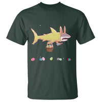 Funny Shark Easter T Shirt Cute Bunny Ears Eggs Hunting Teens Boys Kids - Wonder Print Shop