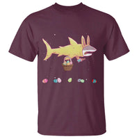 Funny Shark Easter T Shirt Cute Bunny Ears Eggs Hunting Teens Boys Kids - Wonder Print Shop