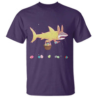 Funny Shark Easter T Shirt Cute Bunny Ears Eggs Hunting Teens Boys Kids - Wonder Print Shop