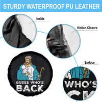 Guess Whos Back Spare Tire Cover Funny Religious Jesus Back Cute Bunny - Wonder Print Shop