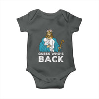 Guess Whos Back Baby Onesie Funny Religious Jesus Back Cute Bunny - Wonder Print Shop