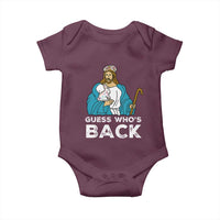 Guess Whos Back Baby Onesie Funny Religious Jesus Back Cute Bunny - Wonder Print Shop