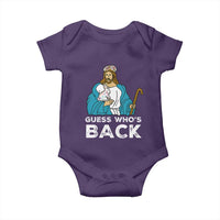 Guess Whos Back Baby Onesie Funny Religious Jesus Back Cute Bunny - Wonder Print Shop