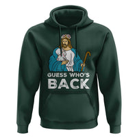 Guess Whos Back Hoodie Funny Religious Jesus Back Cute Bunny - Wonder Print Shop