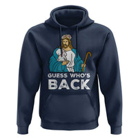 Guess Whos Back Hoodie Funny Religious Jesus Back Cute Bunny - Wonder Print Shop