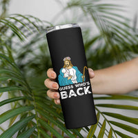 Guess Whos Back Skinny Tumbler Funny Religious Jesus Back Cute Bunny - Wonder Print Shop