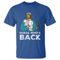 Guess Whos Back T Shirt Funny Religious Jesus Back Cute Bunny - Wonder Print Shop