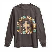 A lot can Happen in 3 Days Long Sleeve Shirt Retro Christian Easter Family