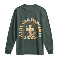 A lot can Happen in 3 Days Long Sleeve Shirt Retro Christian Easter Family