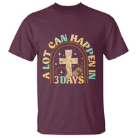 A lot can Happen in 3 Days T Shirt Retro Christian Easter Family