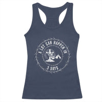 Easter Cross Racerback Tank Top A Lot Can Happen In 3 Days Jesus Christian