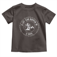 Easter Cross Toddler T Shirt A Lot Can Happen In 3 Days Jesus Christian