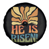 Retro Easter Spare Tire Cover Jesus He is Risen Matthew 28:6 Bible Verse Kids - Wonder Print Shop
