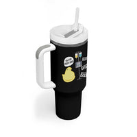 Bunny Nurse Tumbler With Handle Funny Peep Nursing Easter Nurse Gift - Wonder Print Shop