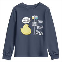 Bunny Nurse Youth Sweatshirt Funny Peep Nursing Easter Nurse Gift - Wonder Print Shop