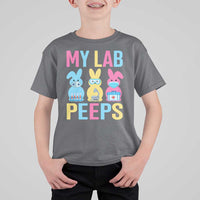 Easter Lab Tech T Shirt For Kid Cute Bunny My Lab Peeps - Wonder Print Shop