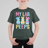 Easter Lab Tech T Shirt For Kid Cute Bunny My Lab Peeps - Wonder Print Shop