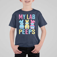 Easter Lab Tech T Shirt For Kid Cute Bunny My Lab Peeps - Wonder Print Shop