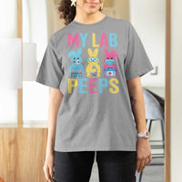 Easter Lab Tech T Shirt For Women Cute Bunny My Lab Peeps - Wonder Print Shop