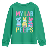 Easter Lab Tech Youth Sweatshirt Cute Bunny My Lab Peeps - Wonder Print Shop
