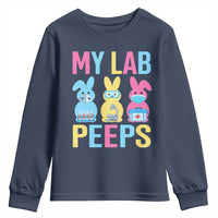 Easter Lab Tech Youth Sweatshirt Cute Bunny My Lab Peeps - Wonder Print Shop
