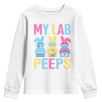 Easter Lab Tech Youth Sweatshirt Cute Bunny My Lab Peeps - Wonder Print Shop