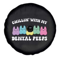 Easter Dental Bunny Spare Tire Cover Chilling With My Dental Peeps - Wonder Print Shop