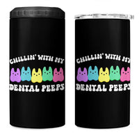 Easter Dental Bunny 4 in 1 Can Cooler Tumbler Chilling With My Dental Peeps - Wonder Print Shop