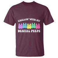 Easter Dental Bunny T Shirt Chilling With My Dental Peeps - Wonder Print Shop