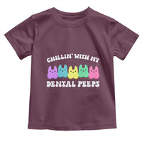 Easter Dental Bunny Toddler T Shirt Chilling With My Dental Peeps - Wonder Print Shop