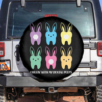 Easter Dentist Spare Tire Cover Chilling With My Dental Peeps Bunny - Wonder Print Shop