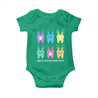Easter Dentist Baby Onesie Chilling With My Dental Peeps Bunny - Wonder Print Shop
