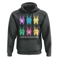 Easter Dentist Hoodie Chilling With My Dental Peeps Bunny - Wonder Print Shop
