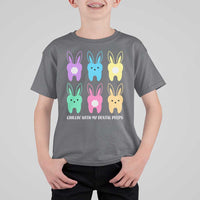 Easter Dentist T Shirt For Kid Chilling With My Dental Peeps Bunny - Wonder Print Shop